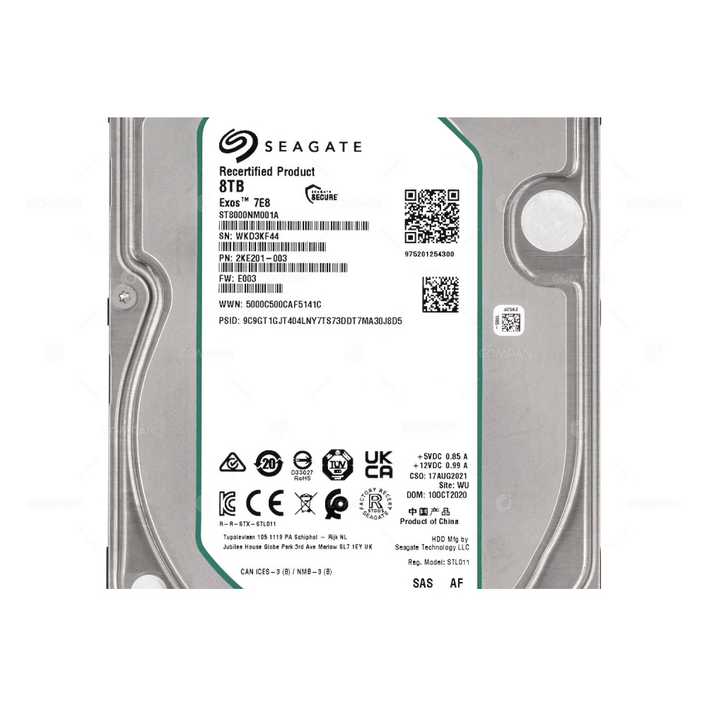 ST8000NM001A SEAGATE HDD 8TB 7.2K SAS 12G 3.5" LFF